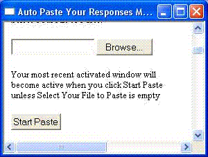 Paste Your Responses screenshot